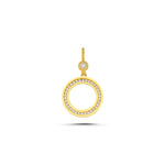 Load image into Gallery viewer, 14ct Stone Set Frame Gold Pendant (Chain Not Included)