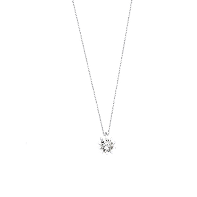 14ct Solitaire Gold Necklace