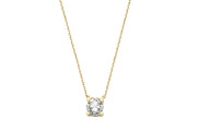 14ct Solitaire Gold Necklace
