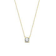 14ct Solitaire Gold Necklace