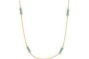 14ct Mavi Figurlu Design Chain Gold Necklace