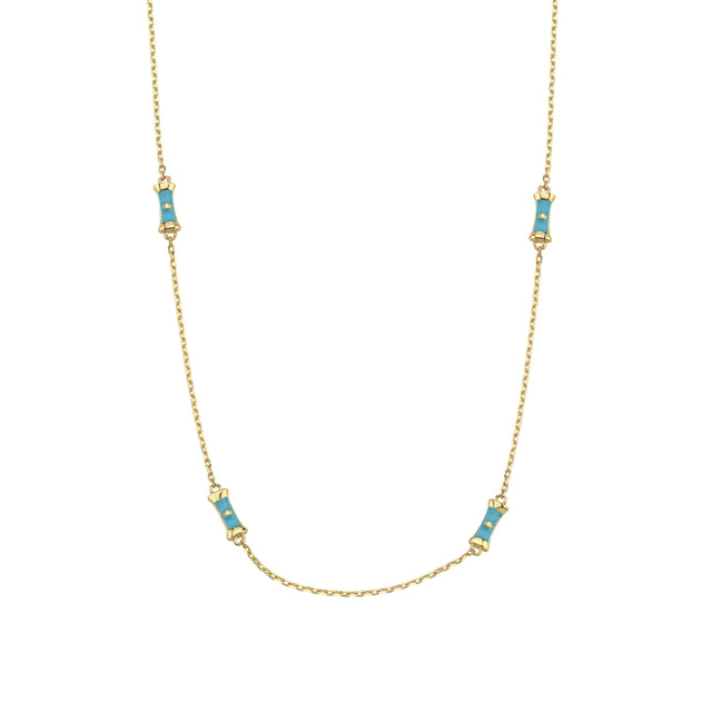 14ct Mavi Figurlu Design Chain Gold Necklace