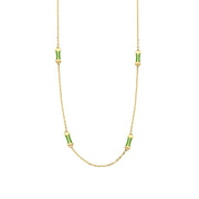 14ct Yesil Figurlu Design Chain Gold Necklace