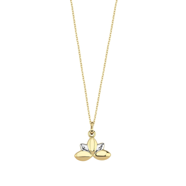 14ct Lotus Gold Necklace