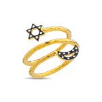 Load image into Gallery viewer, 14ct Gold Nura Ring