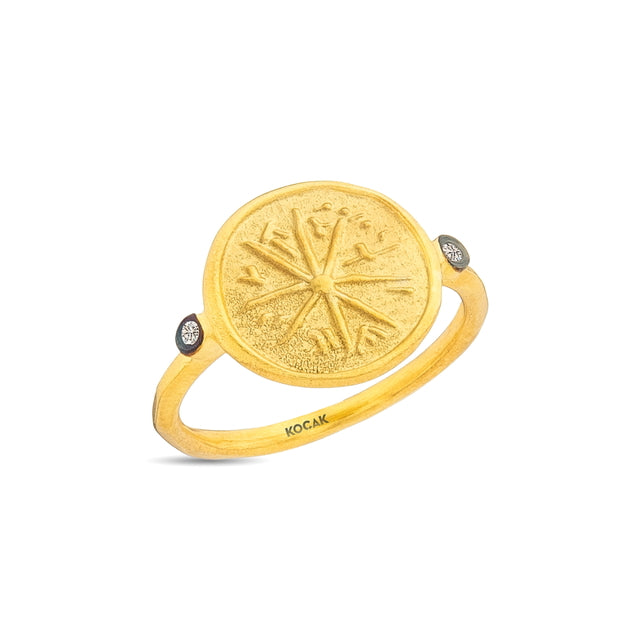 14ct Gold Compas Ring