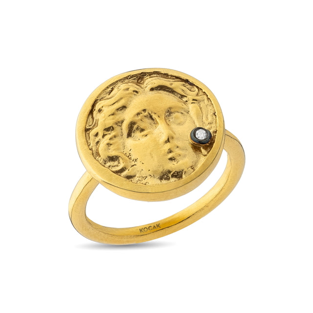 14ct Gold Medusa Ring