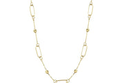 14ct Cizgili Atac Dorika Design Gold Necklace