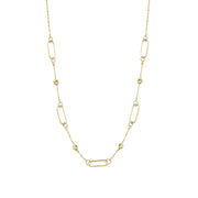 14ct Cizgili Atac Dorika Design Gold Necklace
