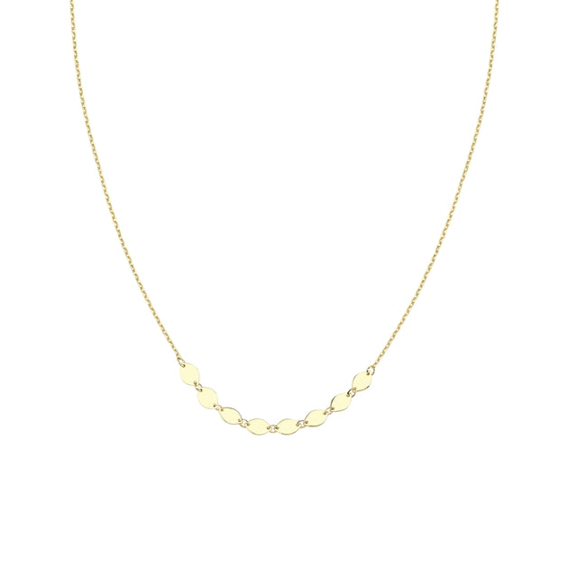14ct Oval Design Chain Gold Necklace