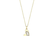 14ct Anne Cocuk Ayak Izi Design Gold Necklace
