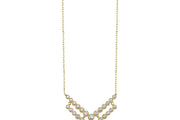 14ct Stone Set Design Gold Necklace