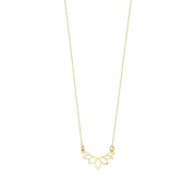 14ct Lotus Design Gold Necklace
