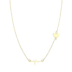 Load image into Gallery viewer, 14ct Heart Ritim Gold Necklace