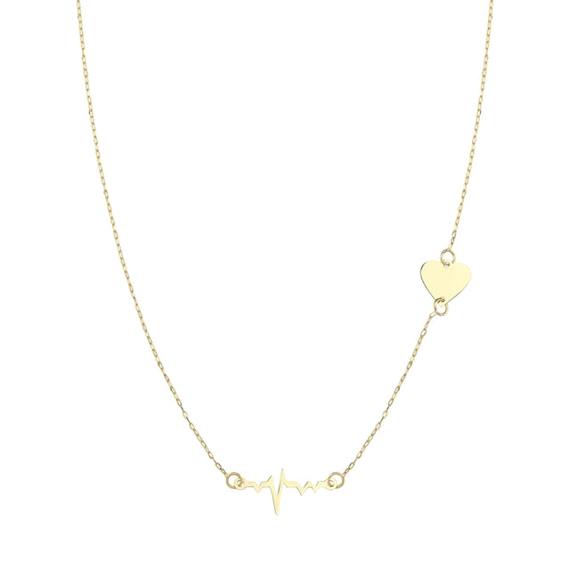 14ct Heart Ritim Gold Necklace