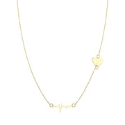 14ct Heart Ritim Gold Necklace