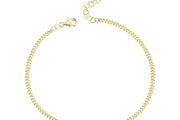 14ct Paperclip Design Gold Bracelet