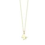 Load image into Gallery viewer, 14ct Stone Set Kelebek Figurlu Gold Necklace