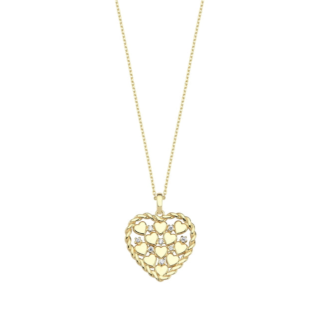 14ct Heart Figurlu Gold Necklace