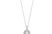 14ct Baguette Stone Set Design Gold Necklace