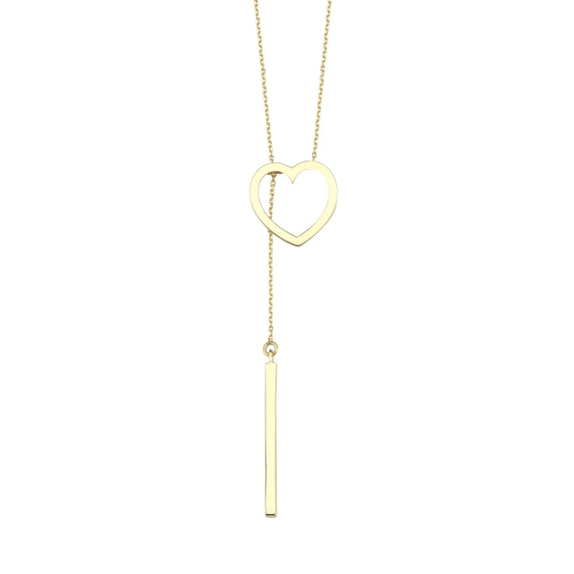 14ct Kalbimin Icinde Design Gold Necklace