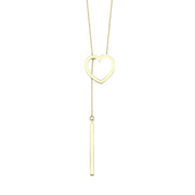 14ct Kalbimin Icinde Design Gold Necklace