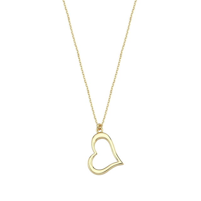 14ct Heart Figurlu Design Gold Necklace