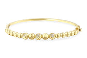 14ct Buble Design Gold Cuff Bracelet