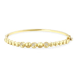 Load image into Gallery viewer, 14ct Buble Design Gold Cuff Bracelet