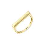 Load image into Gallery viewer, 14ct Line Design Gold Ring