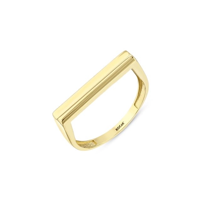 14ct Line Design Gold Ring