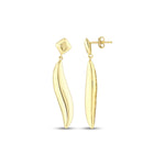 Load image into Gallery viewer, 14ct Aurora Line Design Gold Earrings