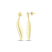14ct Aurora Line Design Gold Earrings