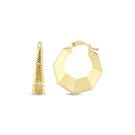 Load image into Gallery viewer, 14ct Flow Design Gold Earrings