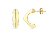 14ct Vena Design Gold Earrings