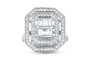 0.90 Karat Diamond Baguette Ring