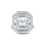 0.90 Karat Diamond Baguette Ring