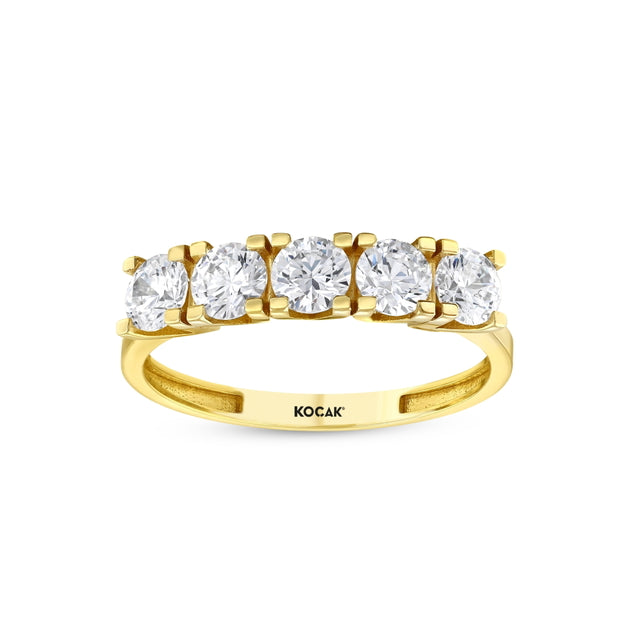 Yellow Gold Five Stone Ring