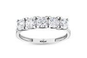White Gold Five Stone Ring