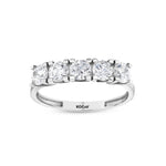 Load image into Gallery viewer, White Gold Five Stone Ring