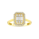 Load image into Gallery viewer, Yellow Gold Baguette Ring