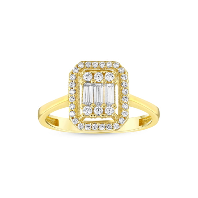 Yellow Gold Baguette Ring