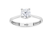 White Gold Solitaire Ring