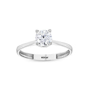 White Gold Solitaire Ring