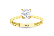 Yellow Gold Solitaire Ring