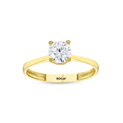 Yellow Gold Solitaire Ring