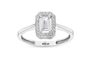White Gold Baguette Ring