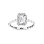 White Gold Baguette Ring