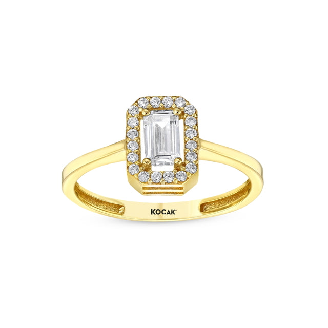 Yellow Gold Baguette Ring