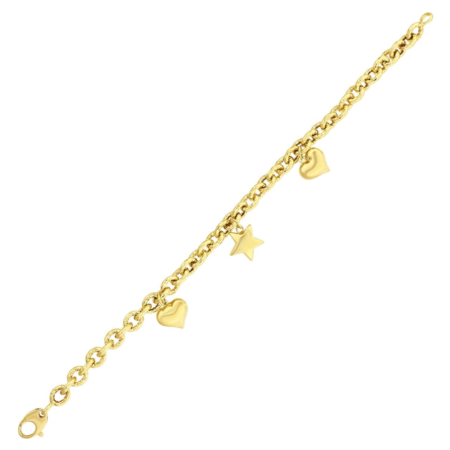 14ct Estrella Design Gold Bracelet